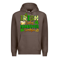 Coffee irish today hungover tomorrow Premium Hoodie - Artiststas