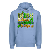 Colony Blue irish today hungover tomorrow Premium Hoodie - Artiststas