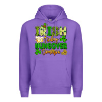 Purple irish today hungover tomorrow Premium Hoodie - Artiststas