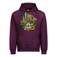 Mauve Wine cactus gnomes Urban Hoodie - JahusDesignShop
