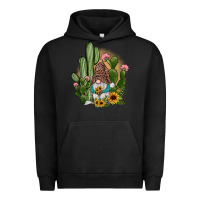 Pigment Black cactus gnomes Urban Hoodie - JahusDesignShop