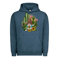 Pigment Midnight Navy cactus gnomes Urban Hoodie - JahusDesignShop