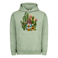 Pigment Oil Green cactus gnomes Urban Hoodie - JahusDesignShop