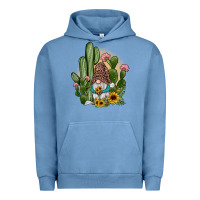 Pigment Pebble Blue cactus gnomes Urban Hoodie - JahusDesignShop