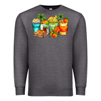 Charcoal Heather mango farm fresh coffee cups Premium Sweatshirt - Zillion Design Studio