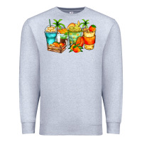 Heather Grey mango farm fresh coffee cups Premium Sweatshirt - Zillion Design Studio