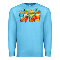 Ocean Blue mango farm fresh coffee cups Premium Sweatshirt - Zillion Design Studio