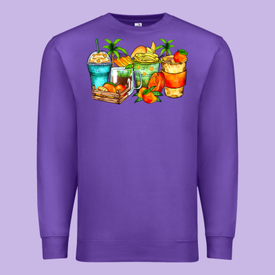 Premium Sweatshirt mango farm fresh coffee cups