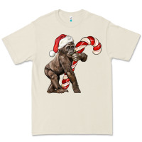 Bone Christmas Candy Cane Baby Gorilla Premium Tee - LillyAllenDesigns