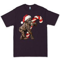 Plum Christmas Candy Cane Baby Gorilla Premium Tee - LillyAllenDesigns