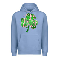 Colony Blue st patricks day clover Premium Hoodie - Artiststas