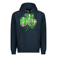 Navy st patricks day clover Premium Hoodie - Artiststas