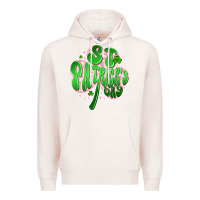 Pale Pink st patricks day clover Premium Hoodie - Artiststas