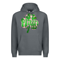 Rock st patricks day clover Premium Hoodie - Artiststas