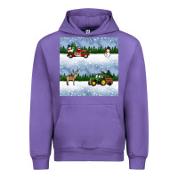 Tulip christmas snow truck seamless pattern Urban Hoodie - BundleAndBundleShop