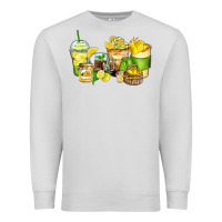 Dove Grey lemon farm fresh coffee cups Premium Sweatshirt - Zillion Design Studio