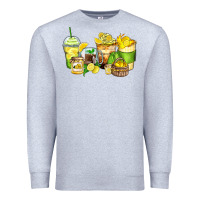 Heather Grey lemon farm fresh coffee cups Premium Sweatshirt - Zillion Design Studio