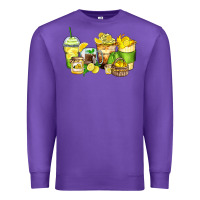 Purple lemon farm fresh coffee cups Premium Sweatshirt - Zillion Design Studio