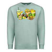 Seafoam lemon farm fresh coffee cups Premium Sweatshirt - Zillion Design Studio