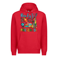 Red ready to rock preschool Premium Hoodie - JahusDesignShop