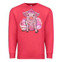 Cardinal balerina pig with tutu Premium Sweatshirt - RanaPortraitStore