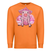 Carrot balerina pig with tutu Premium Sweatshirt - RanaPortraitStore