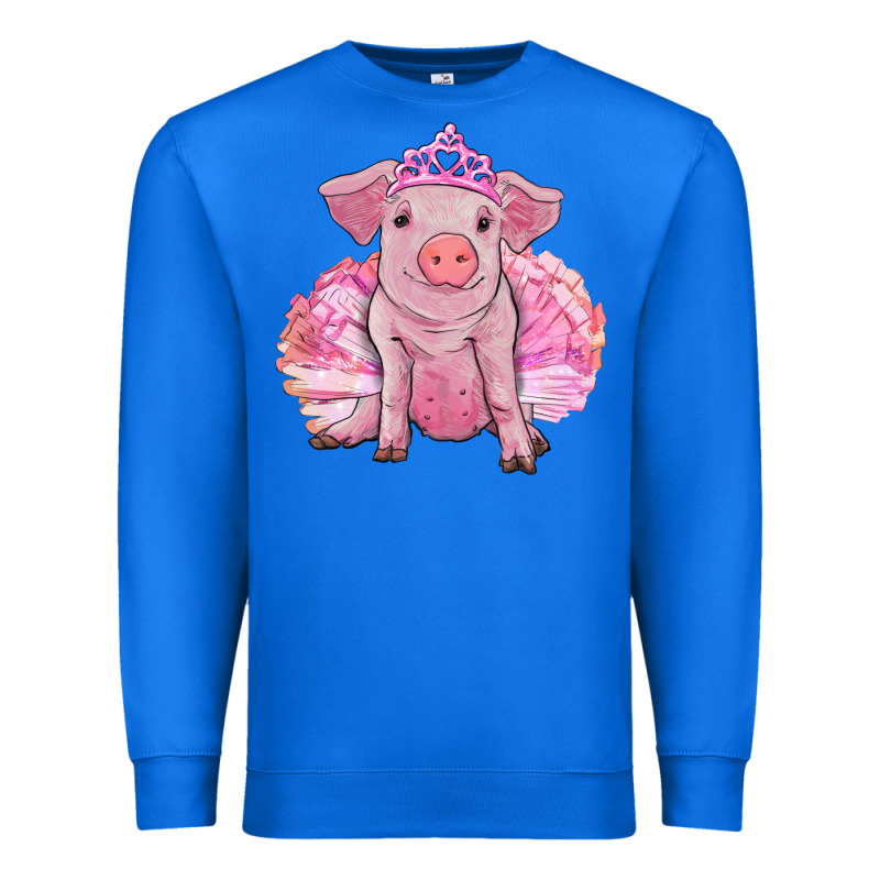 Balerina Pig With Tutu Premium Sweatshirt by RanaPortraitStore | Teevron