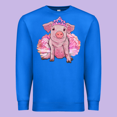 Premium Sweatshirt balerina pig with tutu