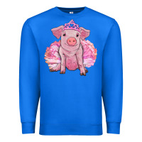 True Royal balerina pig with tutu Premium Sweatshirt - RanaPortraitStore