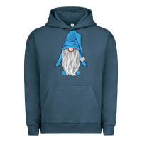 Pigment Midnight Navy winter gnome Urban Hoodie - JahusDesignShop