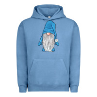 Pigment Pebble Blue winter gnome Urban Hoodie - JahusDesignShop