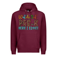 Burgundy watch out pre k here i come! Premium Hoodie - JahusDesignShop