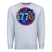 Heather Grey western 1776 4th of july billie wilder Premium Sweatshirt - texasbilliewilder