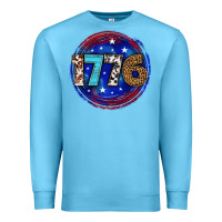 Ocean Blue western 1776 4th of july billie wilder Premium Sweatshirt - texasbilliewilder