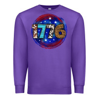 Purple western 1776 4th of july billie wilder Premium Sweatshirt - texasbilliewilder