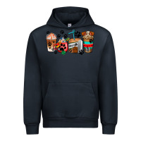 Navy dogs coffee cups Urban Hoodie - AdoDesignShop
