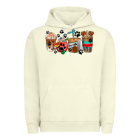 Pigment Pistachio dogs coffee cups Urban Hoodie - AdoDesignShop