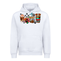 White dogs coffee cups Urban Hoodie - AdoDesignShop