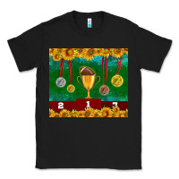 Black american football trophy cup and medal tumbler Classic Tee - BundleAndBundleShop