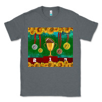 Charcoal Heather american football trophy cup and medal tumbler Classic Tee - BundleAndBundleShop