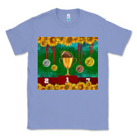 Colony Blue american football trophy cup and medal tumbler Classic Tee - BundleAndBundleShop