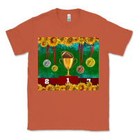 Copper american football trophy cup and medal tumbler Classic Tee - BundleAndBundleShop
