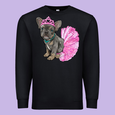 Premium Sweatshirt balerina french bulldog with tutu
