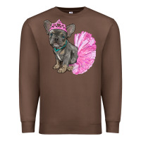 Chestnut balerina french bulldog with tutu Premium Sweatshirt - RanaPortraitStore