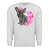 Dove Grey balerina french bulldog with tutu Premium Sweatshirt - RanaPortraitStore