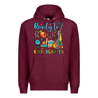 Burgundy ready to rock kindergarten Premium Hoodie - JahusDesignShop