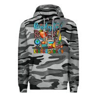 Slate Camo ready to rock kindergarten Premium Hoodie - JahusDesignShop