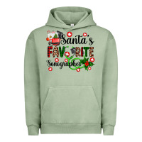 Pigment Oil Green santa's favorite sonographer Urban Hoodie - AdoDesignShop