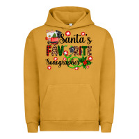 Pigment Peanut Butter santa's favorite sonographer Urban Hoodie - AdoDesignShop