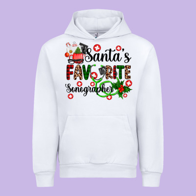 Santa's Favorite Sonographer Urban Hoodie Designed By Adodesignshop